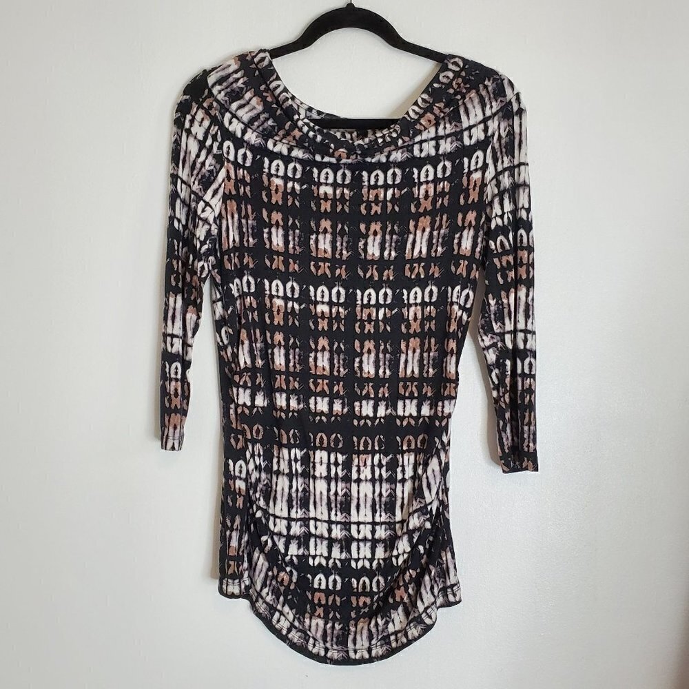 Cute Artsy Print Top Women Size Small